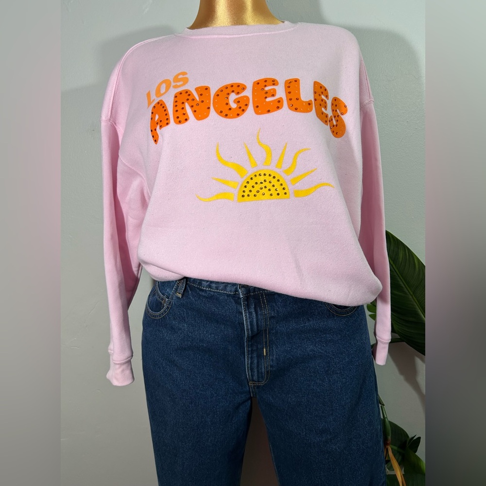 Vibrant Pink Los Angeles Sun Sweatshirt
